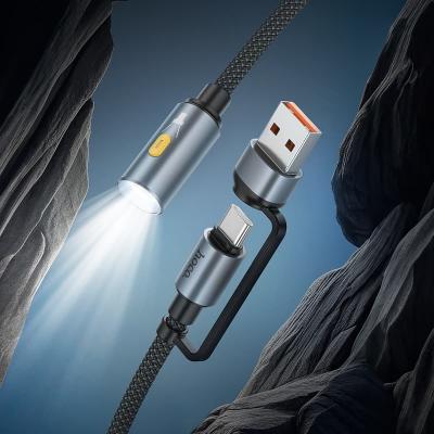 Портативный кабель-фонарик ночник Hoco UA38C 2в1 USB/Type-C USB-C to LED черный (не совместим с iPh и Sams)