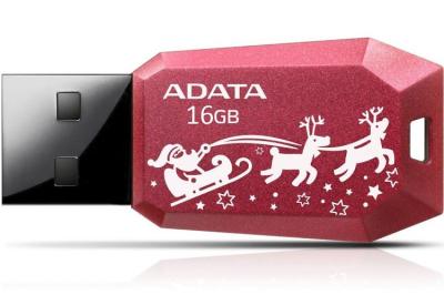 Флеш-накопитель A-data UV100F New ar Edition красный 16Gb
