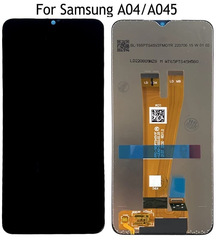 Дисплей для Samsung A04/A045F (G) "как новый" + тачскрин черный Дисплей для Samsung A04/A045F (G) "как новый" + тачскрин черный