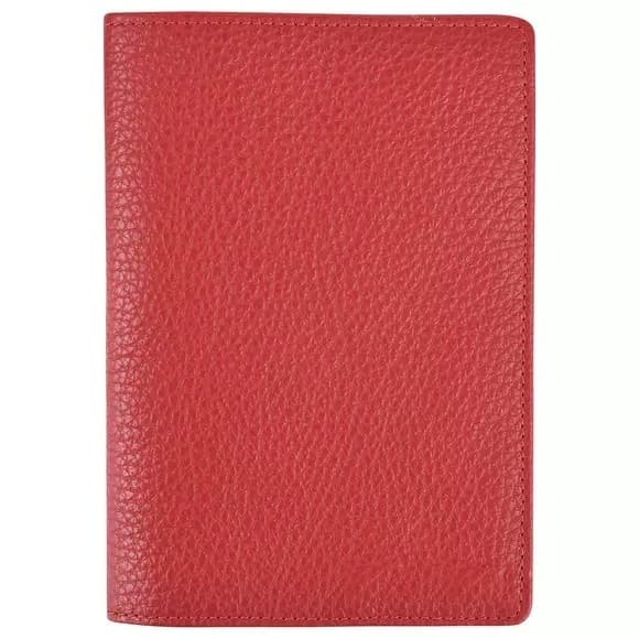 Обложка на паспорт кожа красный