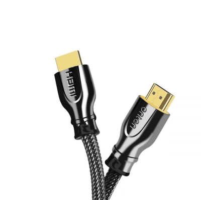 Кабель HDMI - HDMI 1м Onten OTN-8307 ver 2.0 4K 60 Гц в оплетке черный