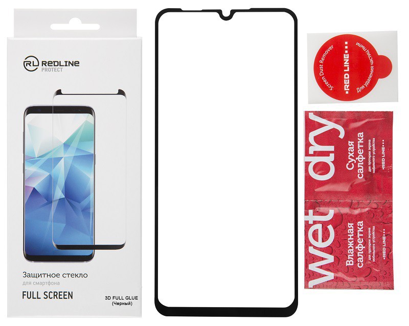 фото Защитное стекло для Huawei Honor 7A Prime Red Line FULL GLUE черное
