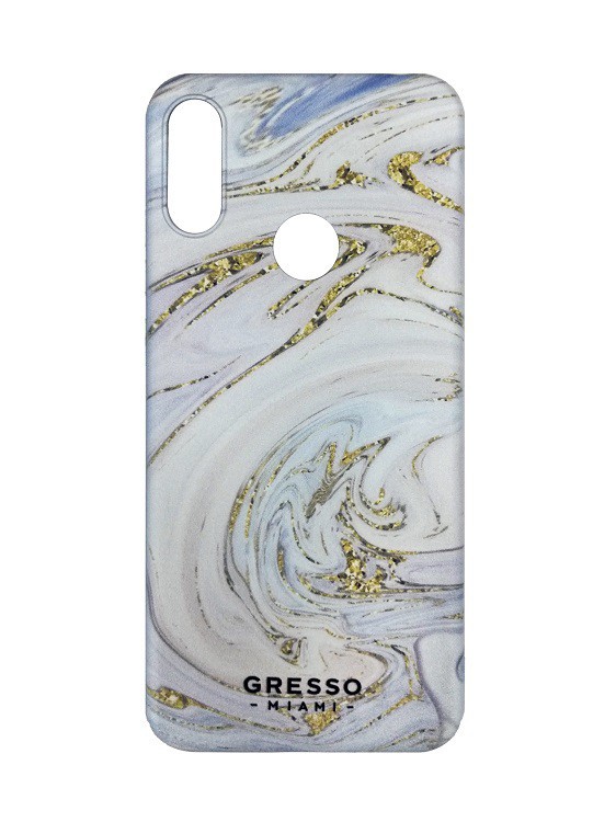 фото Чехол накладка для Xiaomi Redmi 8A Gresso Агат-пастель силикон синий