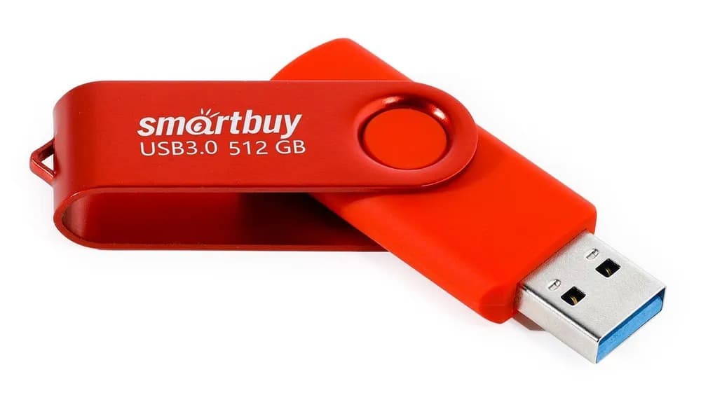 Изображение Флеш-накопитель Smartbuy Twist USB 3.0/3.1 красный 512Gb