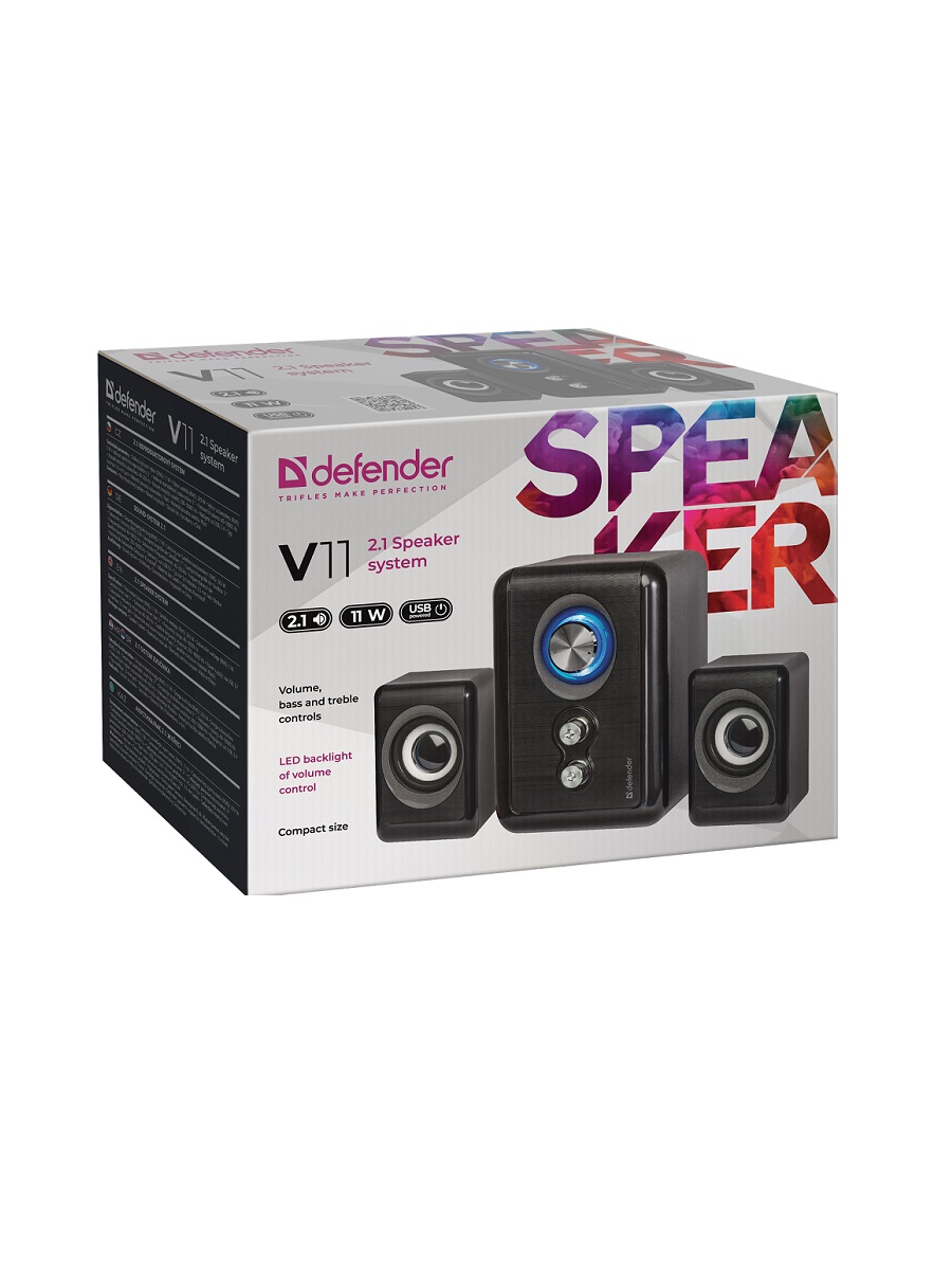 Акустическая система 2,1 DEFENDER V11, 11 Вт, питание от USB