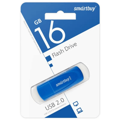 Флеш-накопитель Smartbuy Scout синий 16Gb Флеш-накопитель Smartbuy Scout синий 16Gb