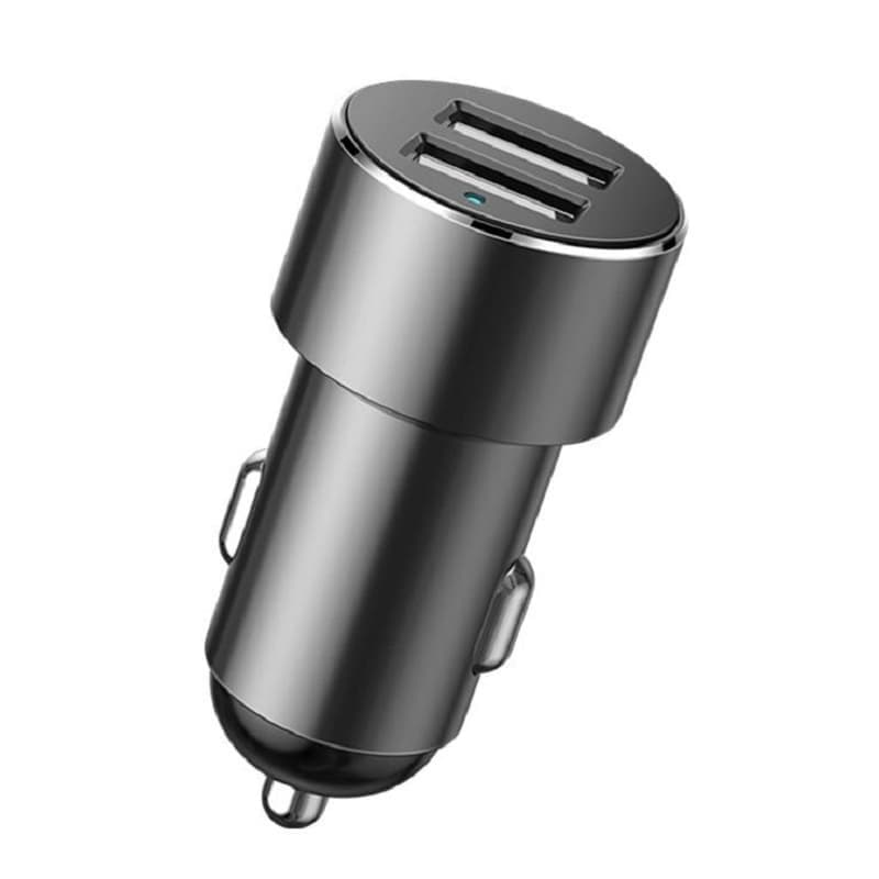 фото Разветвитель Baseus 2 прикуривателя 80W + 2USB 3,1A черный CRDYQ-01