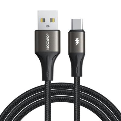 Кабель для зарядки Type-C USB Joyroom SA25 1.2м 3A в оплетке черный