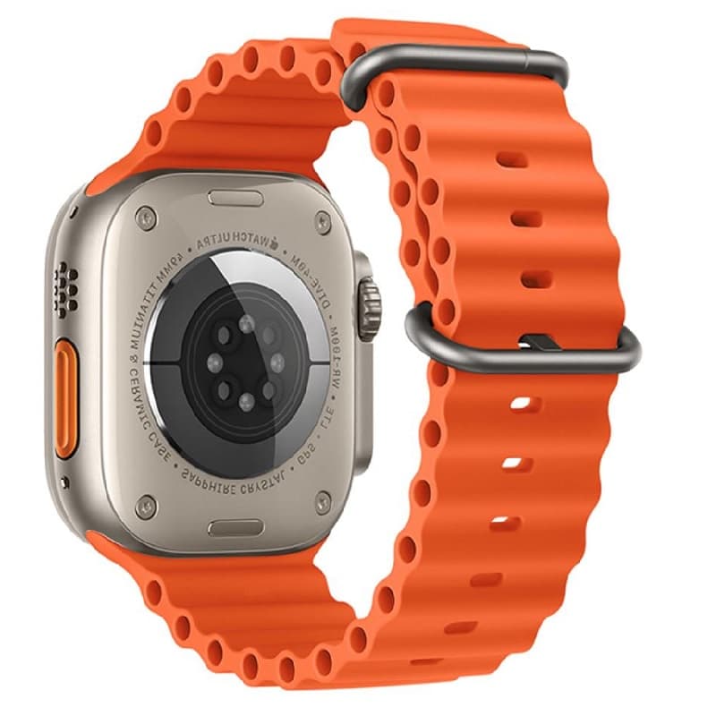 Ремешок для Apple Watch 38/40/41mm HOCO WA12 Original series силикон оранжевый (orange)