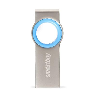 Флеш-накопитель Smartbuy MC2 Metal серебро с синим 16Gb