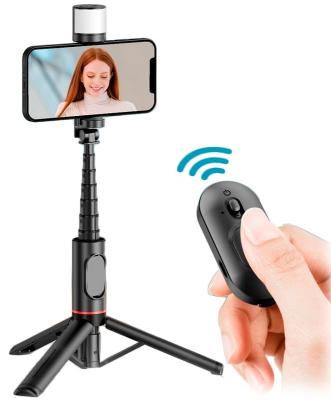 Монопод штатив для селфи ми сяоми ксиоми FUNSNAP 360° с пультом BT и подсветкой черный