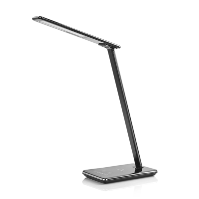 Лампа настольная Светильник с беспроводной зарядкой QI-601 черная Лампа настольная Светильник с беспроводной зарядкой QI-601 черная