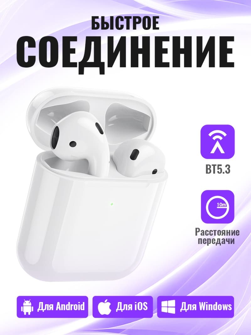 фото Наушники беспроводные Borofone BW25 белые 