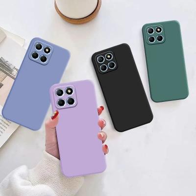 Чехол накладка для Samsung A12/A125/M12/M125 soft силикон с защитой камеры сиреневая