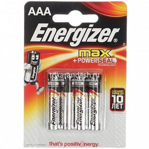 Батарейка Energizer алкалиновая LR03-4BL MAX