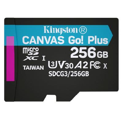 Карта памяти Kingston Micro SDXC Canvas Go Plus UHS-1 U3 A2 170/90 MB/s Class 10 256Gb