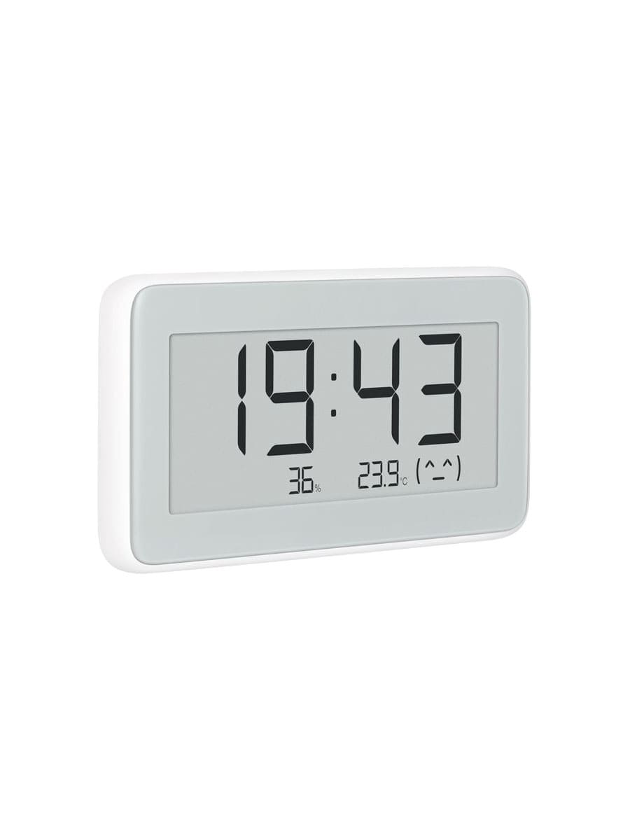 Датчик температуры и влажности Xiaomi Mijia Temperature And Humidity Monitor Digital Clock PRO белый с часами