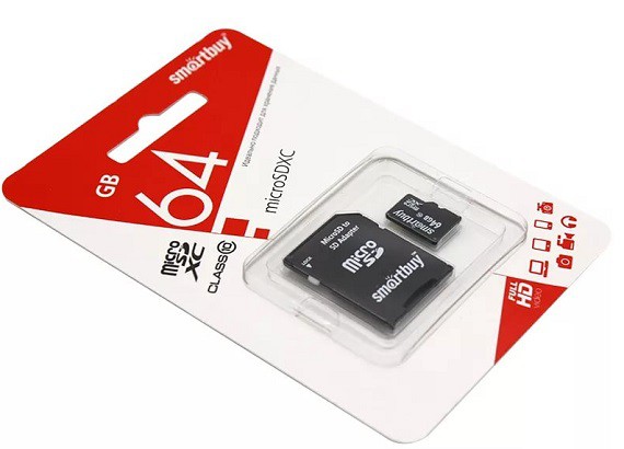 Изображение Карта памяти Smartbuy Micro SDXC Class 10 64Gb без адаптера LE
