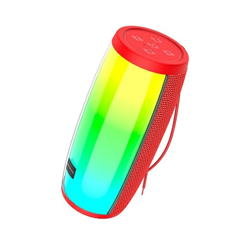 Колонка блютуз Borofone BR20 Sound Wave LED красная 2400mAh