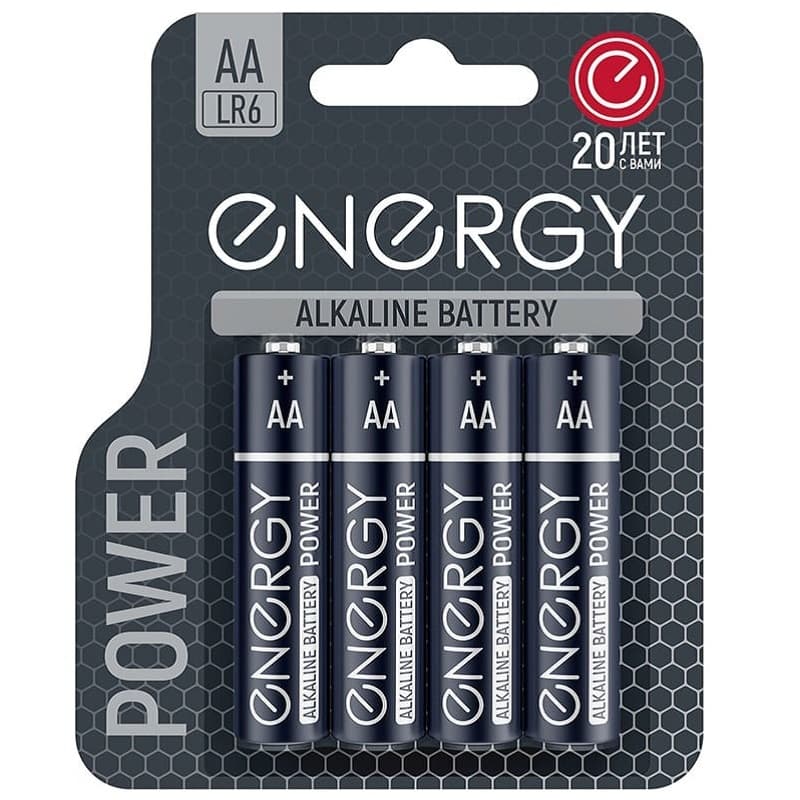 Батарейка Energy Power алкалиновая LR6-4BL (AA)