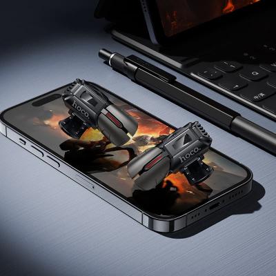 Триггер игровой мобильный контроллер джойстик Hoco GA22 кнопки на корпус телефона черный