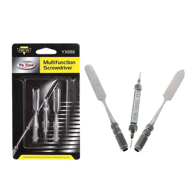 Шпатель двухсторонний YA XUN YX688+отвертки +1.5мм T6