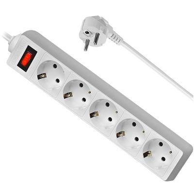 Сетевой фильтр DEFENDER ES5 5 гнезд 5м 10A с выключателем белый