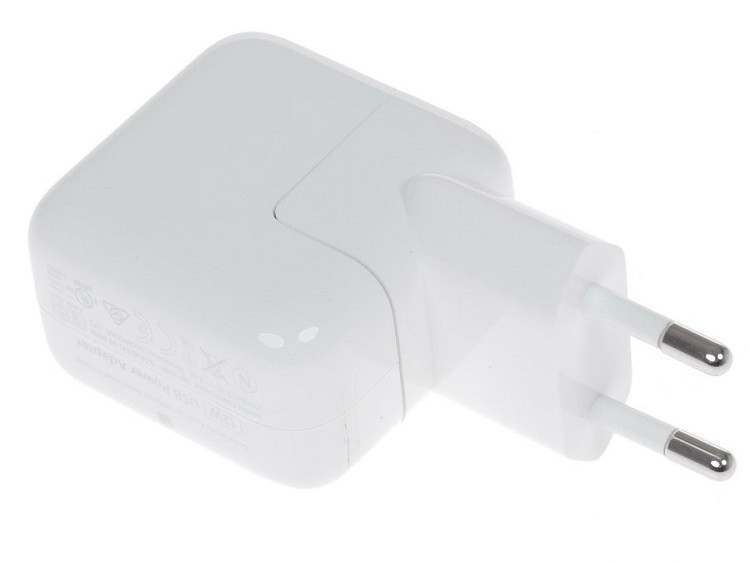 фото Сетевое зарядное устройство Адаптер Блок питания Apple USB 12W белое 