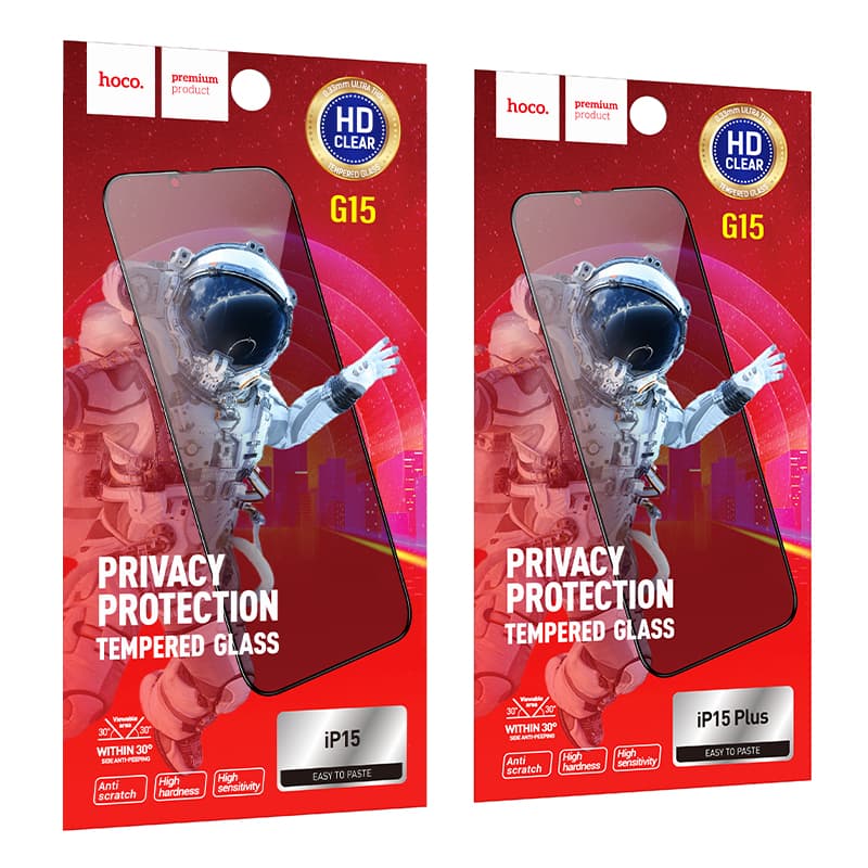 Изображение Защитное стекло для iphone 12 Pro/12 (6.1) HOCO G15 Privacy черное фото Защитное стекло для iphone 12 Pro/12 (6.1) HOCO G15 Privacy черное