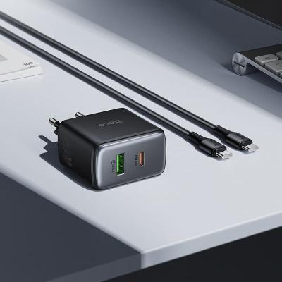 Сетевое зарядное устройство + кабель Type-C to Type-C HOCO C159A PD 65W черный