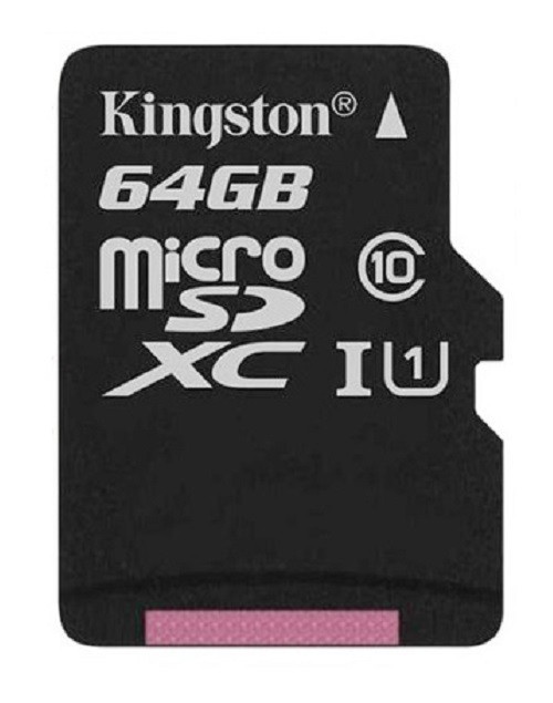 Изображение Карта памяти Kingston Micro SDXC Class 10 UHC-I Canvas Select Plus A1 100MB/s 64Gb без адаптера