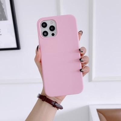 Чехол накладка для iphone 14 (6.1) soft силикон светло-розовая