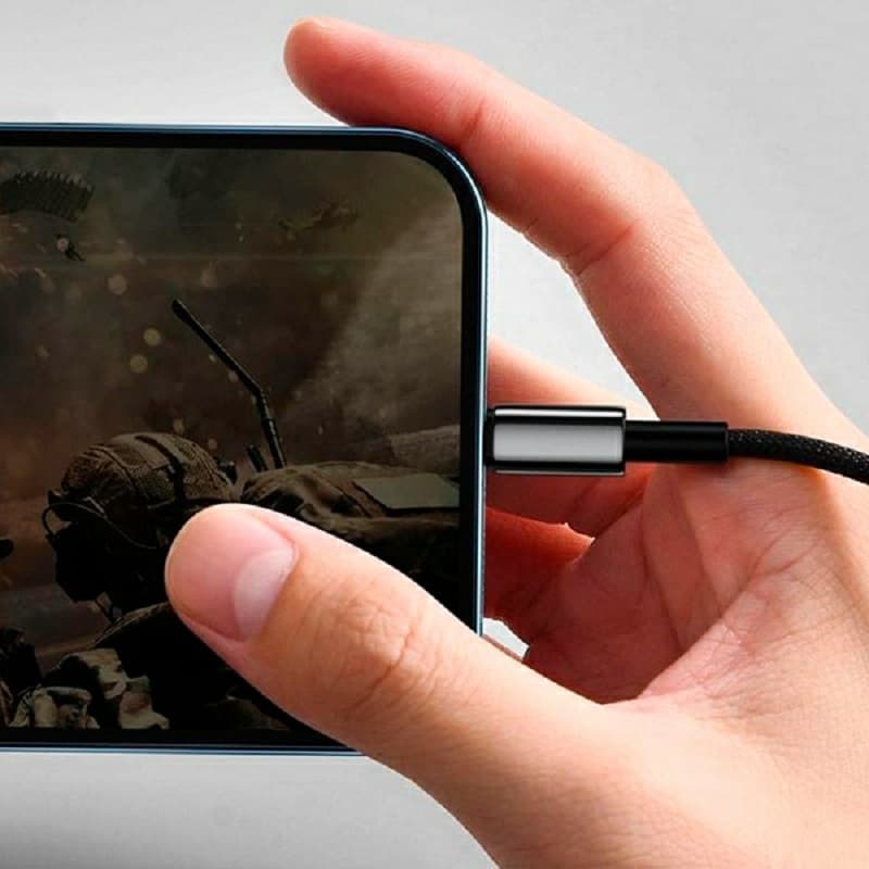 Кабель для зарядки iphone Lightning Baseus Tungsten Gold CALWJ-A01 2.4A 2м черный Кабель для зарядки iphone Lightning Baseus Tungsten Gold CALWJ-A01 2.4A 2м черный