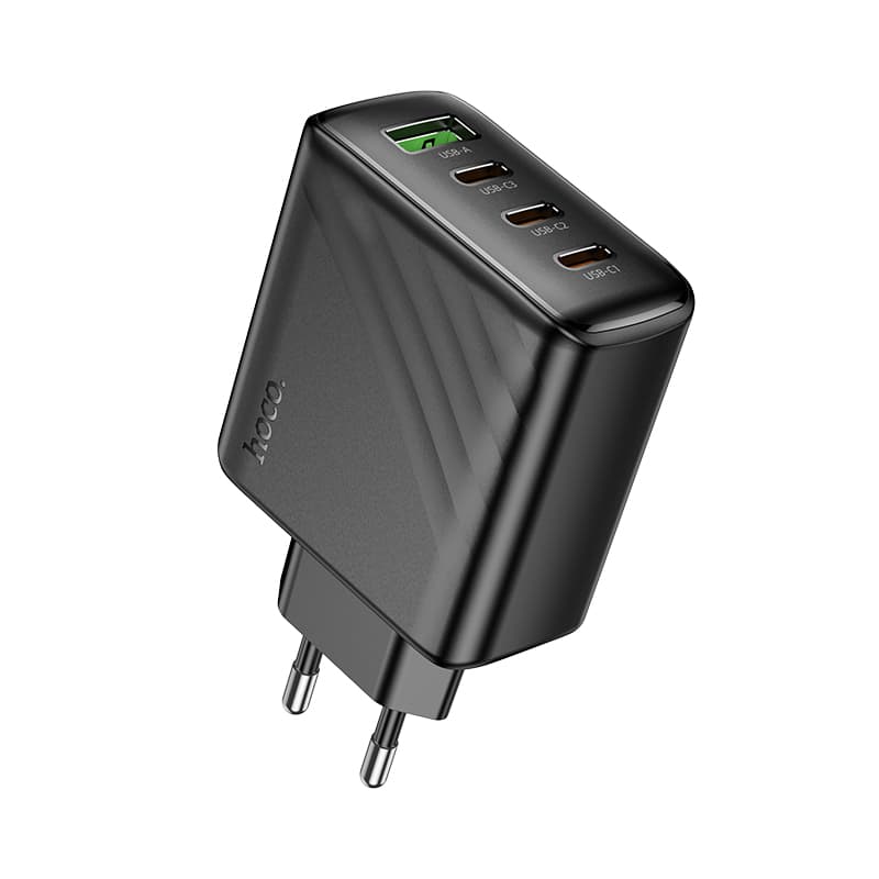 фото Сетевое зарядное устройство Адаптер Блок питания HOCO CS27A 3PD 67W + QC3.0 / Type-C USB-C+USB черны