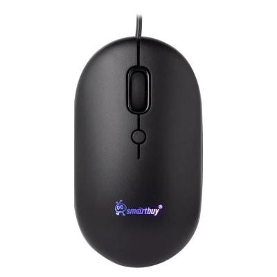 Мышь проводная Smartbuy 328 бесшумная с подсветкой черная (SBM-328-K)