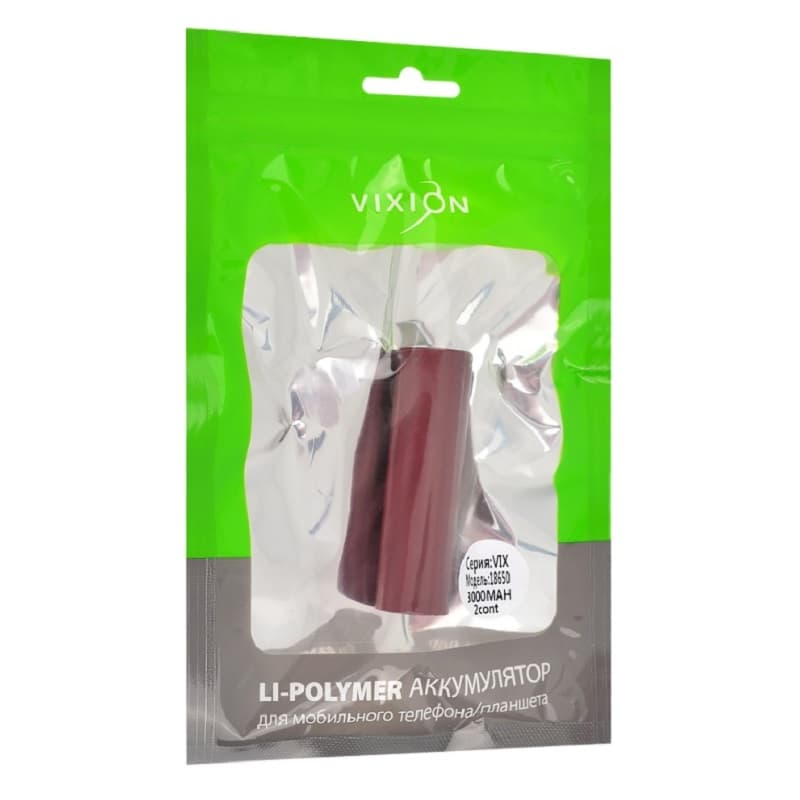 Аккумулятор VIXION 18650 3000mAh высокотоковый 3.7V 10C/30A Аккумулятор VIXION 18650 3000mAh высокотоковый 3.7V 10C/30A