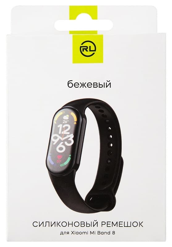 Ремешок для Mi Band 8/Mi Band 9 Red Line силикон бежевый