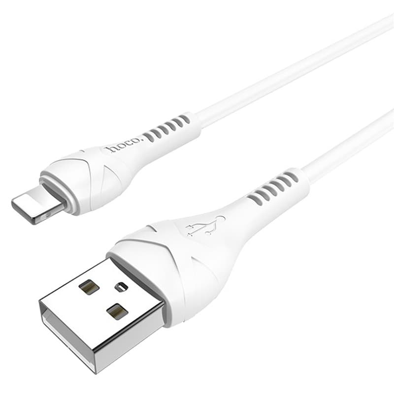 Кабель для зарядки iphone Lightning HOCO X37 2.4A белый Кабель для зарядки iphone Lightning HOCO X37 2.4A белый