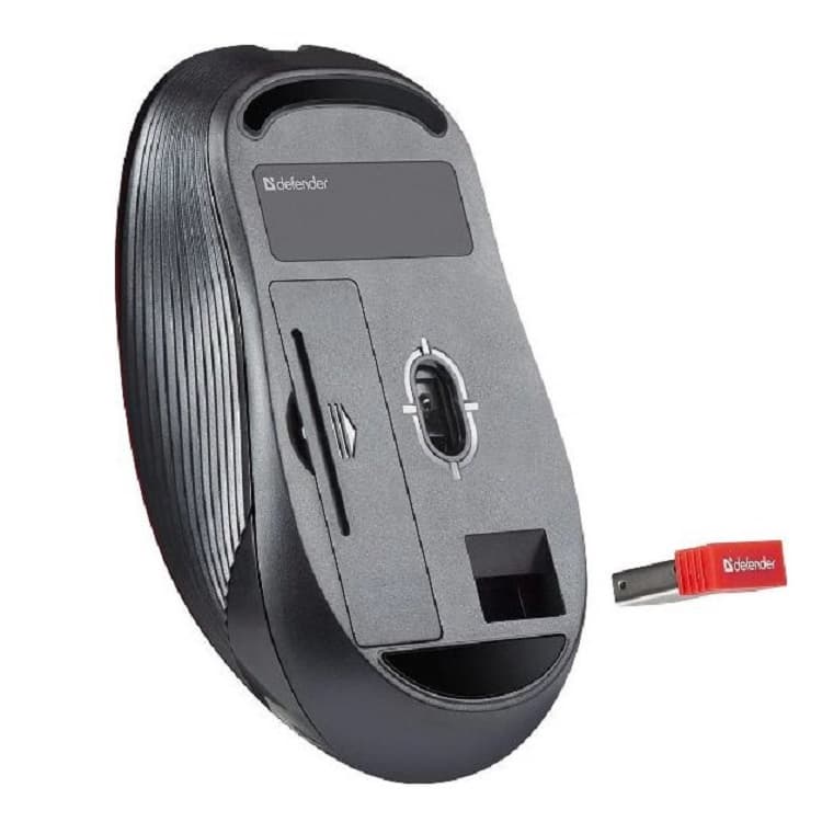 Мышь беспроводная DEFENDER Gassa MM-105 красный, 6D, 800-1200-1600 dpi Мышь беспроводная DEFENDER Gassa MM-105 красный, 6D, 800-1200-1600 dpi