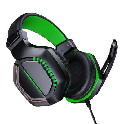 Наушники проводные накладные игровые Joyroom JR-HG1 Gaming черные с зеленым 