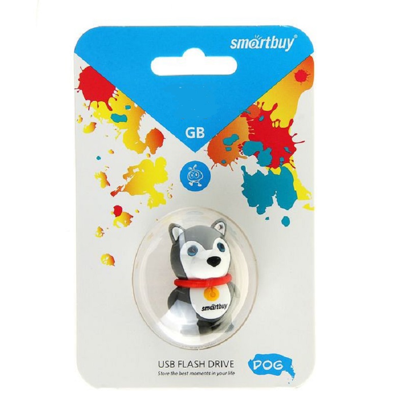 Изображение Флеш-накопитель Smartbuy Wild series Собачка 8Gb Изображение Флеш-накопитель Smartbuy Wild series Собачка 8Gb