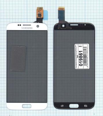Стекло тачскрина для Samsung G935 S7 Edge белый
