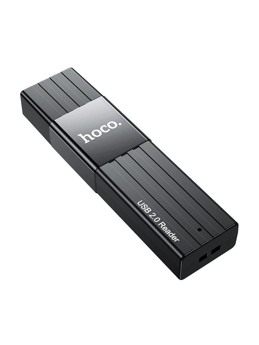 Картридер Hoco HB20 2 в 1 USB 2.0 черный Картридер Hoco HB20 2 в 1 USB 2.0 черный