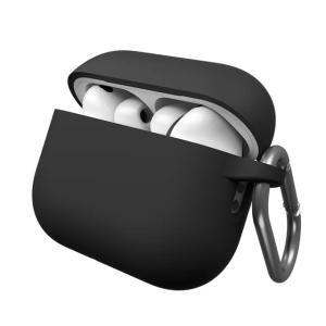 Чехол для наушников Pro 3 с карабином силикон черный