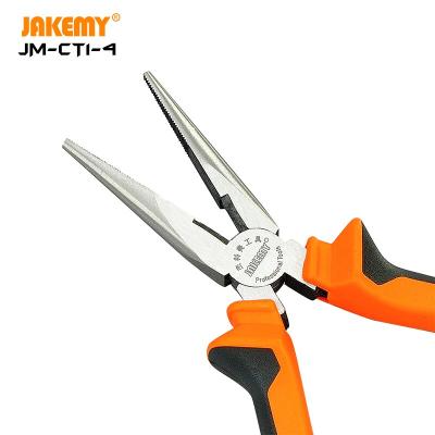 Кусачки, плоскогубцы с острым носом (длинногубцы) Jakemy JM-CT1-4 