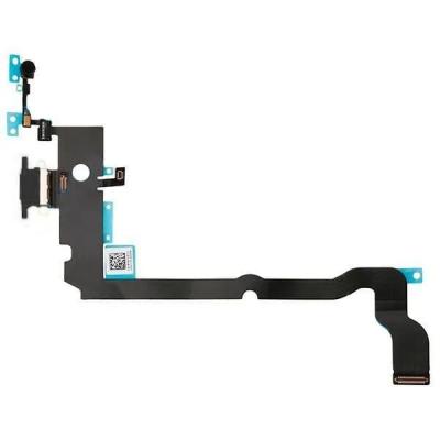 Шлейф для iphone XS Max на системный разъем/микрофон черный o