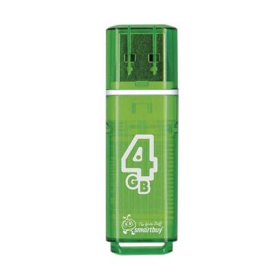 Флеш-накопитель Smartbuy Glossy зеленый 4Gb