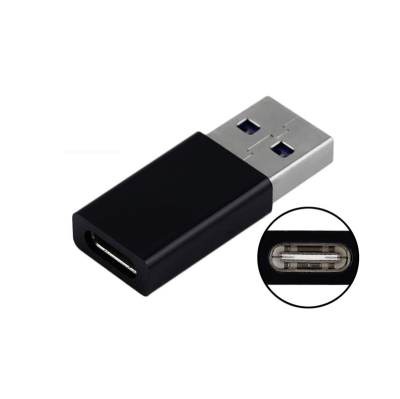 Адаптер переходник OTG с USB 3.0 (M) на Type-C USB (F) Onten OTN-US107 черный
