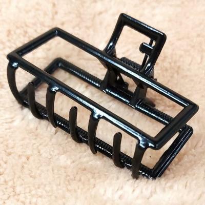 Крабик для волос черный металл