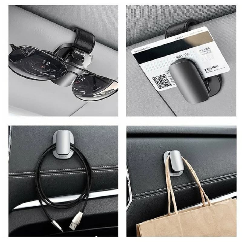 Изображение Зажим для очков Baseus Platinum Vehicle eyewear clip серебро ACYJN-B0S сайта akstel.ru фото Зажим для очков Baseus Platinum Vehicle eyewear clip серебро ACYJN-B0S